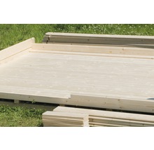 Holzbohlen für den Gartenhausbau