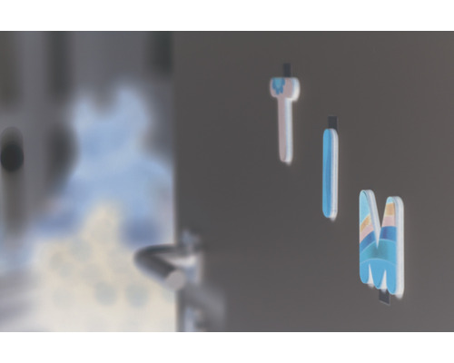 Buchstabenmagnete zur Dekoration von Oberflächen