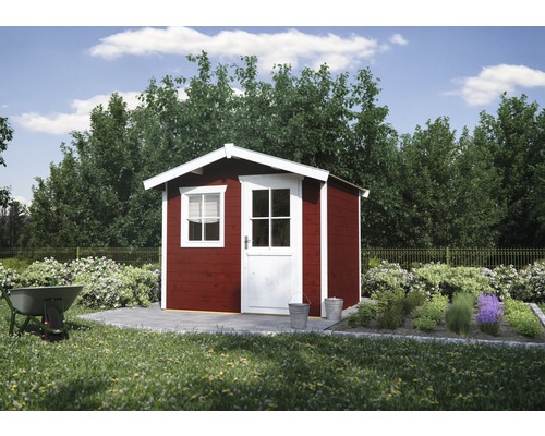 Chalet de jardin Konsta Kajo avec plancher 250x200 cm rouge suédois