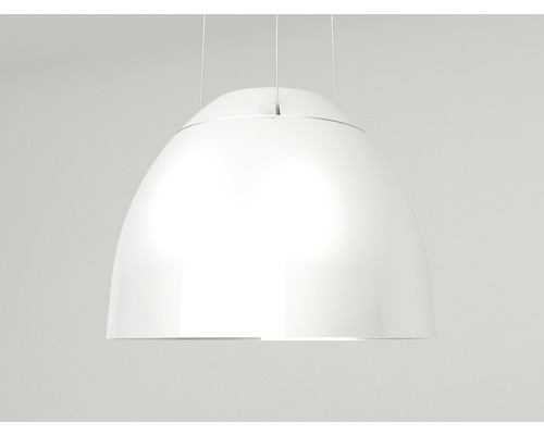 Suspension avec abat-jour hémisphérique