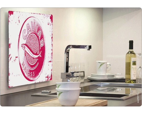 Image de cuisine décorative avec impression Caviar Maloss