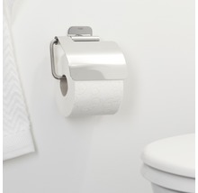 Toilettenpapierhalter Colar mit Deckel edelstahl poliert-thumb-3