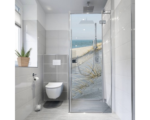 Panneau mural de douche mySpotti Fresh Sea Coast plage 210 x 90 cm FS-F2-1402