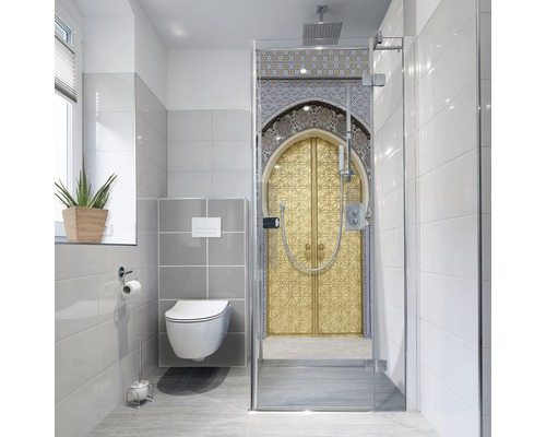 Panneau mural de douche mySpotti Fresh Ancient Door porte 210 x 100 cm FS-F3-1405