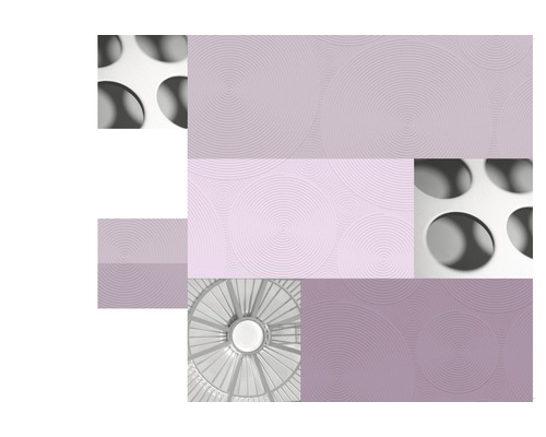 Design abstrait avec motif circulaire et surface perforée