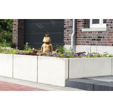 L-Stein Winkelstein Sichtbeton bewehrt grau 100 x 12 x 105 cm Fusstiefe = 60 cm