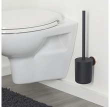 WC suspendu avec brosse de toilette et support