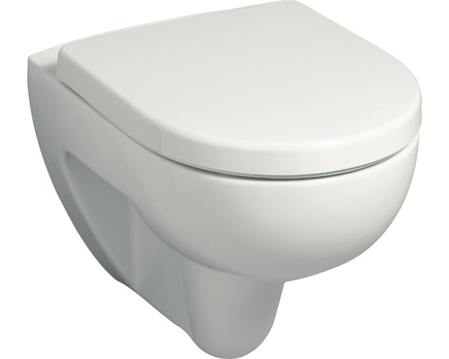 WC suspendu en céramique avec couvercle