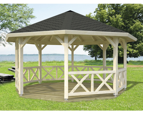 Pavillon Palmako Bessie 465x465 cm natur Pavillon Palmako Bessie 465x465 cm natur