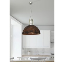 Suspension dans la cuisine avec abat-jour rustique