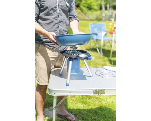 Table de camping avec réchaud à gaz portable pour l''extérieur