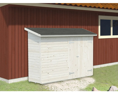 Armoire de jardin en bois avec double porte pour ranger les outils de jardin