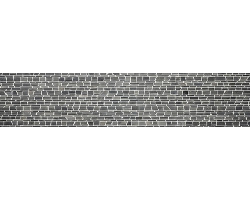 Mur de carreaux de mosaïque avec des pierres de formes irrégulières
