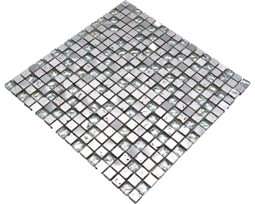 Mosaïque en verre et métal