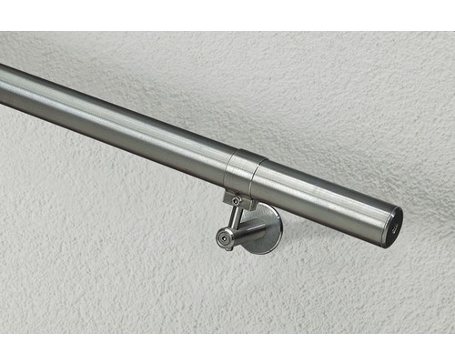 Edelstahl-Handlauf mit Wandhalterung