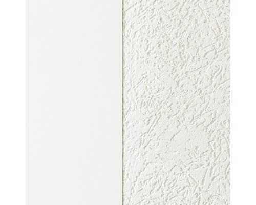 Tapete mit Raufaserstruktur neben glatter Oberfläche