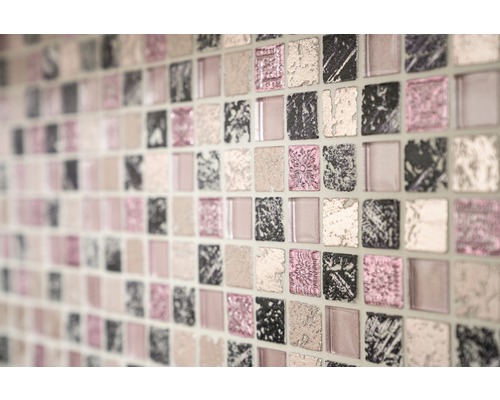 Gros plan de carreaux de mosaïque carrés