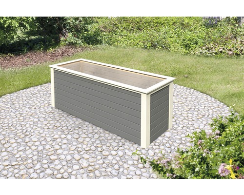 Jardinière surélevée classique Karibu 2 254x94x92 cm gris terre cuite