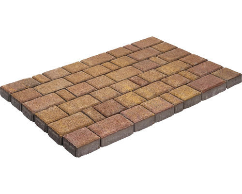 Pavé Capriccio brun panaché multiformat épaisseur 6 cm (disponible uniquement par couches)