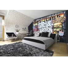 Papier peint panoramique intissé Graffiti Kitchen 312 x 219 cm