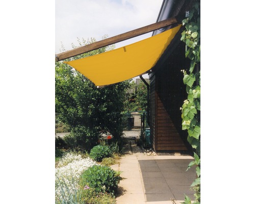 Voile d`ombrage rectangulaire jaune 150 x 400cm