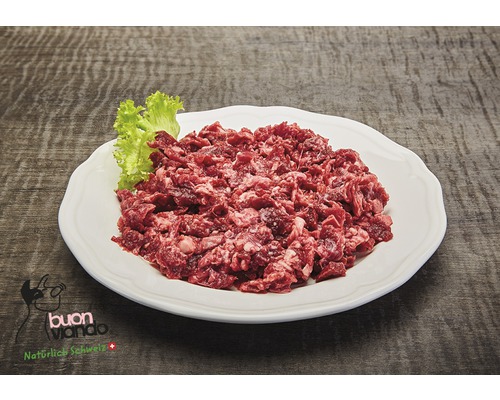 Barffleisch buon viando CH Rind Muskelfleisch und Herz tiefgekühlt 500 g