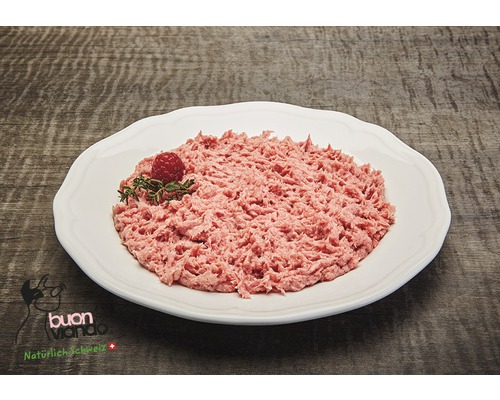 Barffleisch buon viando CH Pouletkarkassen Wurst tiefgekühlt 500 g