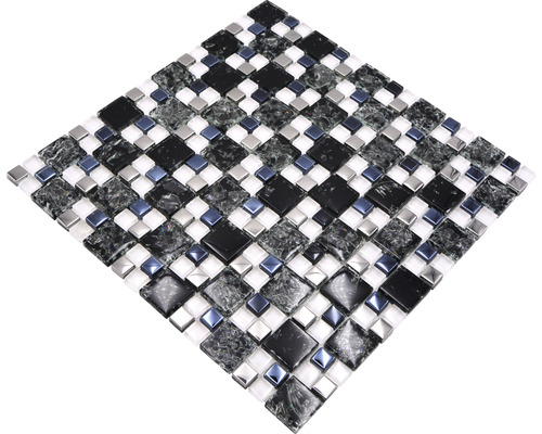 Mosaïque avec aspect verre et marbre