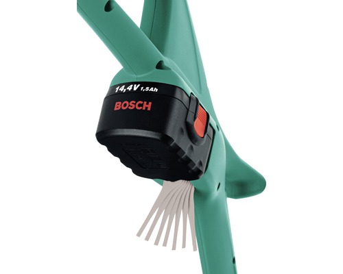 Coupe-bordures sans fil avec batterie 14,4 V et lames en plastique