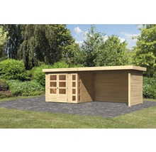 Holzgartenhaus mit Doppeltür im Garten