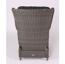 Gartensessel Destiny Casa Relax, verstellbar, Polyrattan, vintage grau