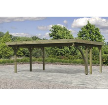 Holzcarport im Aussenbereich