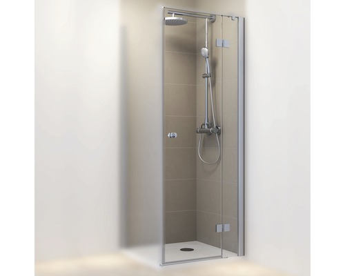 Porte pivotante Schulte MasterClass 900x2000 mm à droite transparent aspect chromé clair