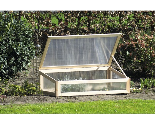 Frühbeet Kiefernholz 67x128x31.5 cm