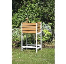 Hochbeet auf Stelzen Obstkiste 49x42x90.5 cm braun lasiert