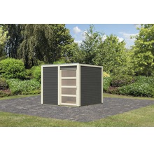 Abri de jardin avec porte à l''extérieur