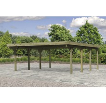 Holz Carport im Aussenbereich