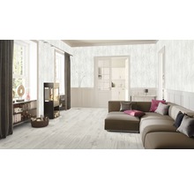 Papier peint intissé 30094-1 Attractive 2 forêt blanc argent