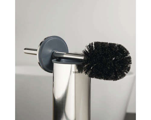 Ensemble brosse WC en acier inoxydable avec brosse