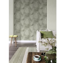 Vliestapete 104638 Pure Nature Palmenblätter grün