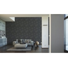 Papier peint intissé 93791-1 Spot 2 motif de cercles anthracite