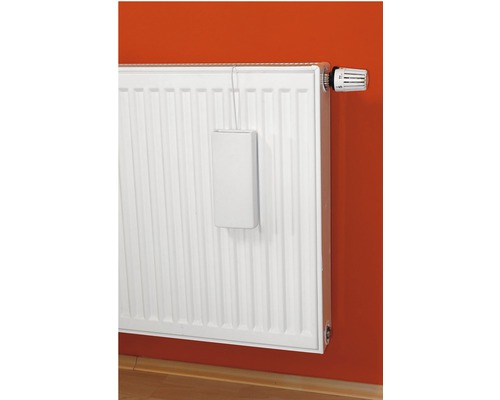 Radiateur avec répartiteur électronique de frais de chauffage et vanne thermostatique