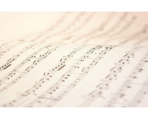 Partition avec notes imprimées