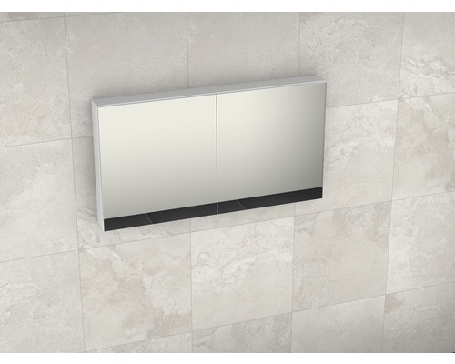 Spiegelschrank mit zwei Türen zur Wandmontage im Badezimmer