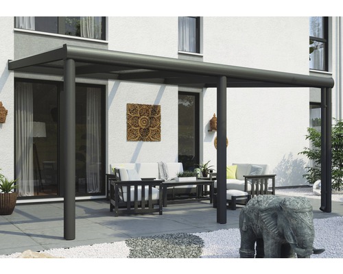 Toiture pour terrasses Garda, 434x307 cm, aluminium, anthracite