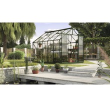 Serre Vitavia Uranus 8300 verre de sécurité trempé 3 mm fondation comprise 257x321 cm émeraude