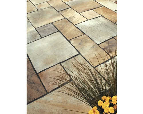 Dalle de terrasse en quartzite FLAIRSTONE Milano 50x25 cm épaisseur 2-4 cm