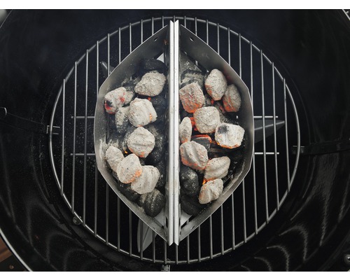 Barbecue avec charbon de bois et support à charbon