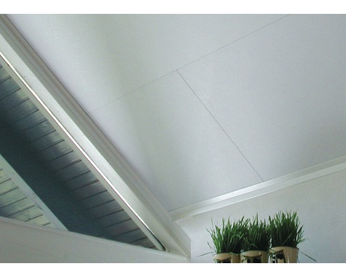 Coverboard Struktur weiss 1290 x 620 x 10 mm Decke mit Paneelen