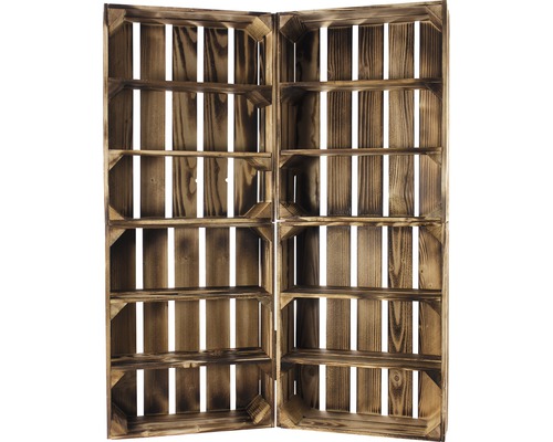 Deux étagères ouvertes en bois